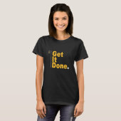 Universiteit Varsity-Goud Klaar. Universiteit Geel T-shirt (Voorkant volledig)