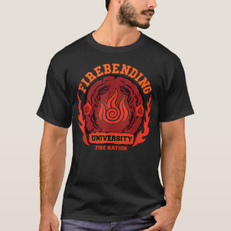 Universiteit voor Vuurbuigen Vuur Natie T-shirt
