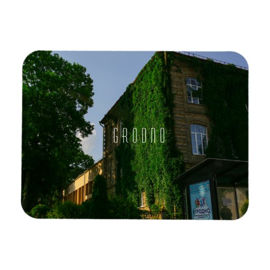 Universiteit Wit-Rusland Grodno City Architecture Magneet (Horizontaal)