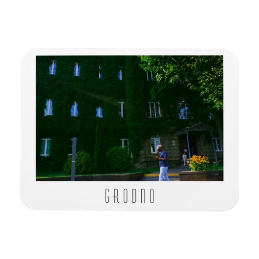 Universiteit Wit-Rusland Grodno City Architecture Magneet (Horizontaal)