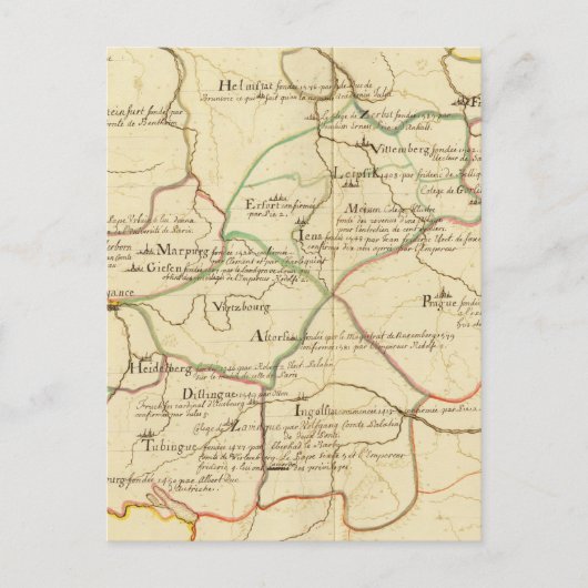 Universiteiten in Oostenrijk en Tsjechië Briefkaart (Voorkant)