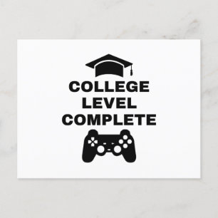 Universiteitsniveau voltooid briefkaart
