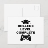 Universiteitsniveau voltooid briefkaart (Voorkant / Achterkant)