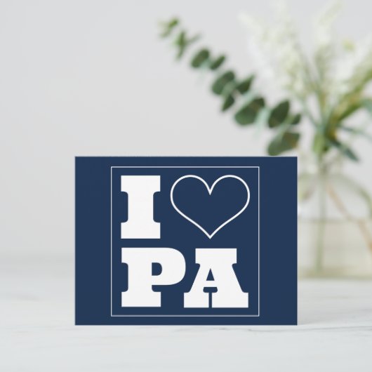 Universiteitspark (PA) Uitnodiging achterklep (Staand voorkant)