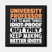 Universiteitsprofessor Ik probeer het grappig te m Magneet (Voorkant)