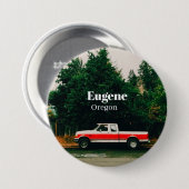 Universiteitsstad Eugene - Oregon Ronde Button 7,6 Cm (Voorkant /achterkant)