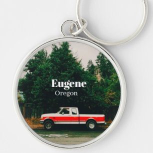 Universiteitsstad Eugene - Oregon Sleutelhanger