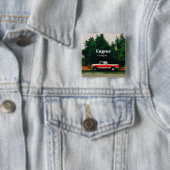 Universiteitsstad Eugene - Oregon Vierkante Button 5,1 Cm (In situ)