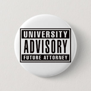 University Advisory Future Attorney Ronde Button 5,7 Cm