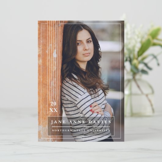 University Afstuderen, afstudeeraankondigingen Kaart (Staand voorkant)