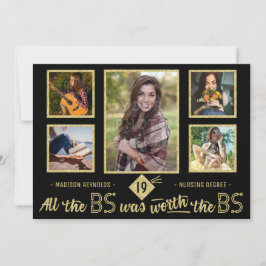 University Afstuderen Foto Bachelors Degree Party Kaart