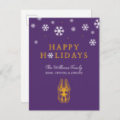 University at Albany Great Dane Mascotte Hoofd Feestdagenkaart (Voorkant / Achterkant)