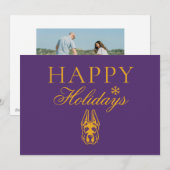 University at Albany Great Dane Mascotte Hoofd Feestdagenkaart (Voorkant / Achterkant)