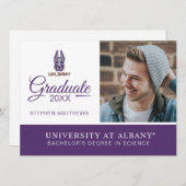 University at Albany Great Danes Kaart (Voorkant / Achterkant)