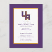 University at Albany Initiaal Logo Aankondigingskaart (Voorkant)