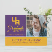 University at Albany Initiaal Logo Kaart (Staand voorkant)
