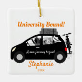 University Bound Girl Keramisch Ornament (Voorkant)
