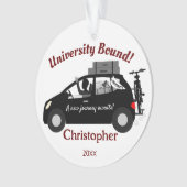 University Bound Man Acryl Ornament (voorkant)