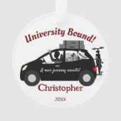 University Bound Man Acryl Ornament (voorkant)