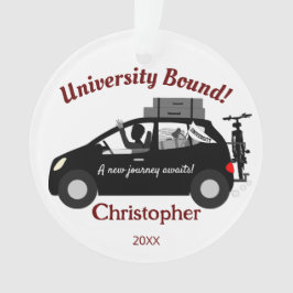 University Bound Man Acryl Ornament