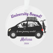 University Bound Woman Acryl Ornament (voorkant)