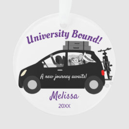 University Bound Woman Acryl Ornament