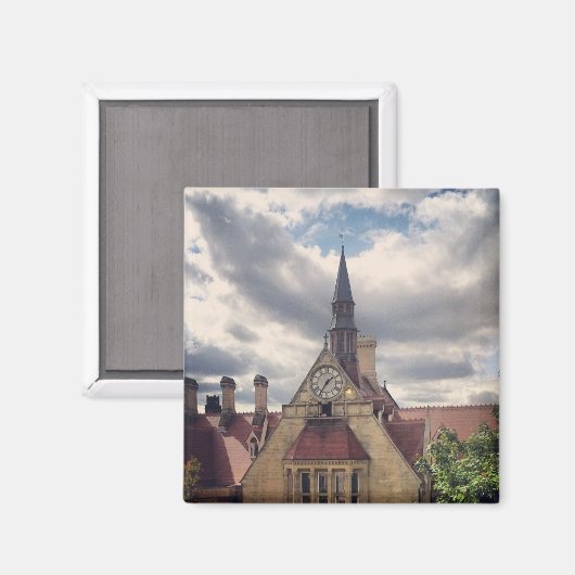 University Clock, Manchester Magnet (Voorkant / Achterkant)