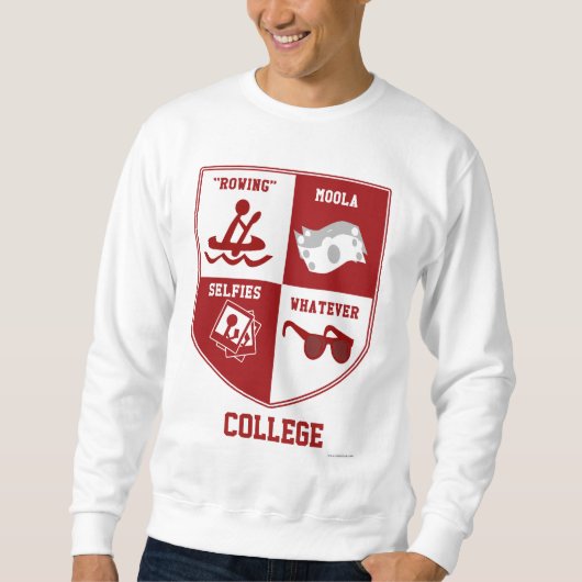 University Crest Parody College Athletic Design Trui (Voorkant)