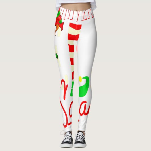 University Elf Squad Kerstcadeau voor de universit Leggings (Voorkant)