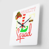 University Elf Squad Kerstcadeau voor de universit Vierkante Klok (Hoek)