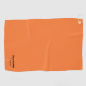University Golf Team Oranje en zwart Golfhanddoek (Horizontaal)