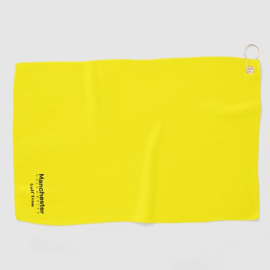 University Golf Team Yellow en Black Golfhanddoek (Horizontaal)