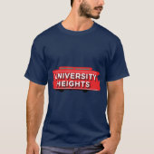 University Heights San Diego Neighborhood Sign Ove T-shirt (Voorkant)