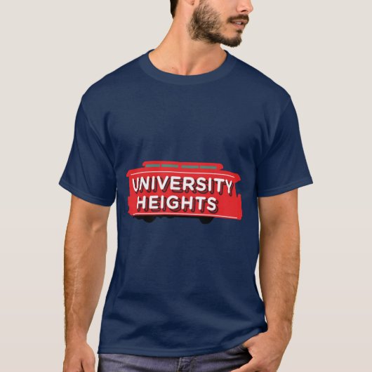 University Heights San Diego Neighborhood Sign Ove T-shirt (Voorkant)