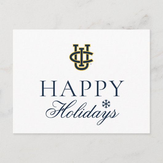 University of California, Irvine Logo Feestdagenkaart (Voorkant)