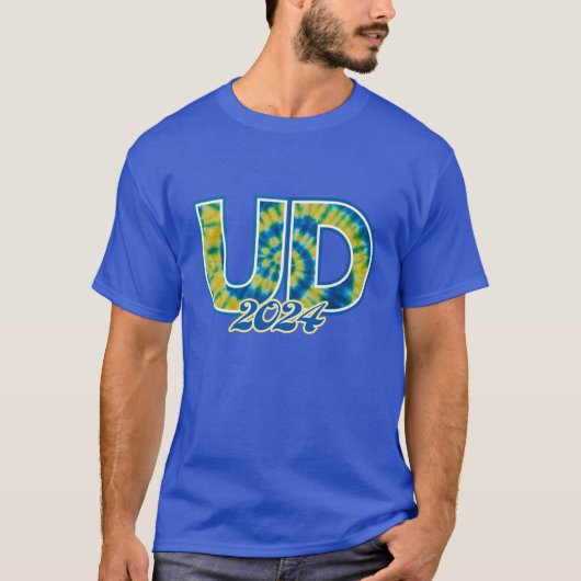 University of Delaware UD 24 Logo Groovy T-shirt (Voorkant)