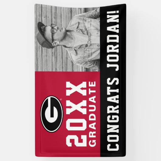 University of Georgia Afstudeerder - Foto Spandoek (Verticaal)