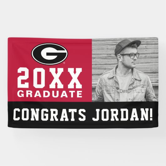 University of Georgia Afstudeerder - Foto Spandoek (Horizontaal)