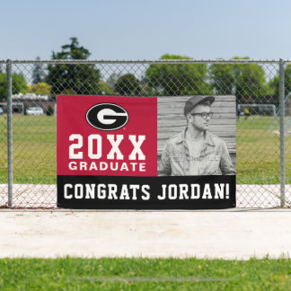 University of Georgia Afstudeerder - Fotobanner Spandoek