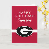 University of Georgia | Verjaardag Kaart (Gele Bloem)