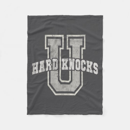 University Of Hard Knocks Life Goals College Schoo Fleece Deken (Voorkant)