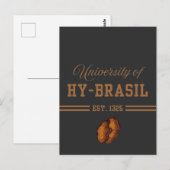 University of Hy-Brasil, Est. 1325 Briefkaart (Voorkant / Achterkant)