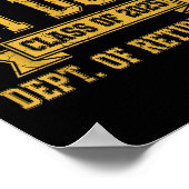 University Of I’m Done Cl Of 2025 Funny Retirement Poster (Hoek)