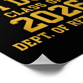 University Of I'm Done Retirement Funny Career Gra Poster (Hoek)