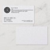University of Life - Black Rule - Gold Card Visitekaartje (Voorkant / Achterkant)