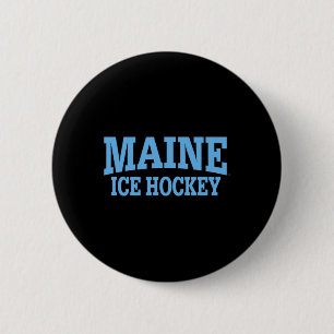 University Of Maine IJshockey Kleding Sportfan  Ronde Button 5,7 Cm