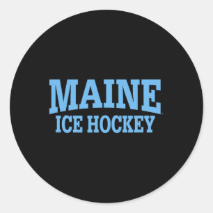 University Of Maine IJshockey Kleding Sportfan Ronde Sticker