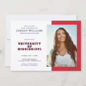 University of Mississippi | Blok Type Aankondiging (Voorkant)