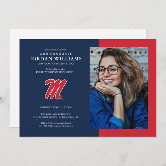 University of Mississippi | Script M Aankondiging (Voorkant / Achterkant)