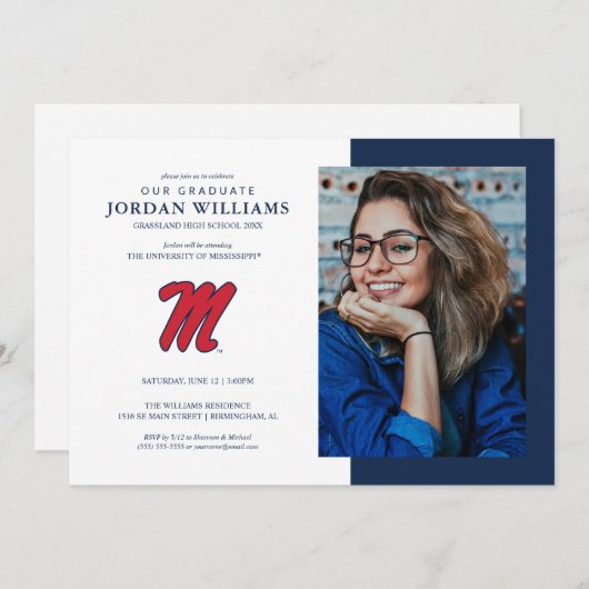 University of Mississippi | Script M Aankondiging (Voorkant / Achterkant)